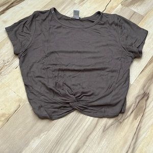 light green crop top